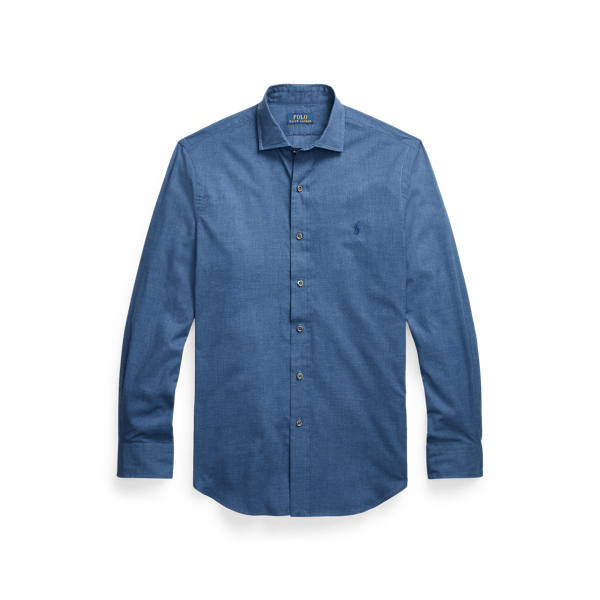 Custom Fit Heathered Twill Shirt