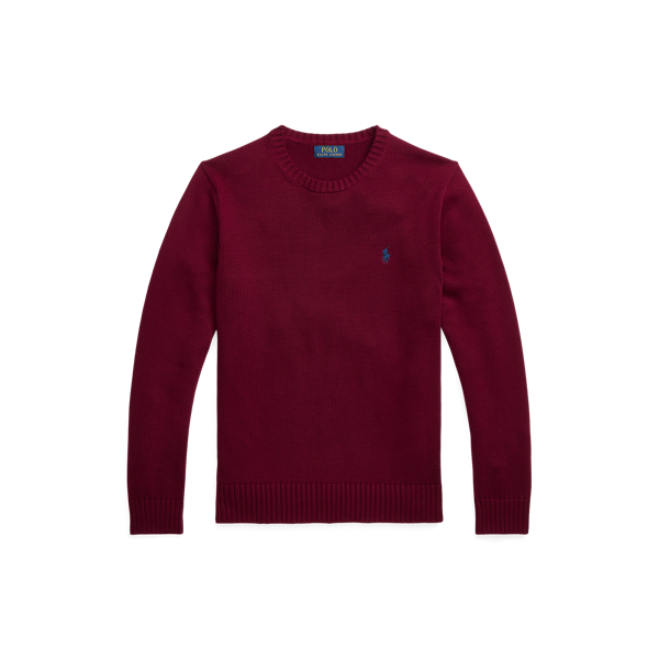 Pull col rond en coton Polo Ralph Lauren en 1