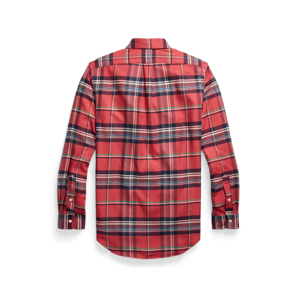 4919 Red/Navy Multi Classic Fit Plaid Performance Workshirt Polo Ralph Lauren 2