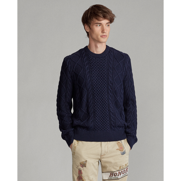 Hunter Navy The Iconic Fisherman's Jumper Polo Ralph Lauren 5
