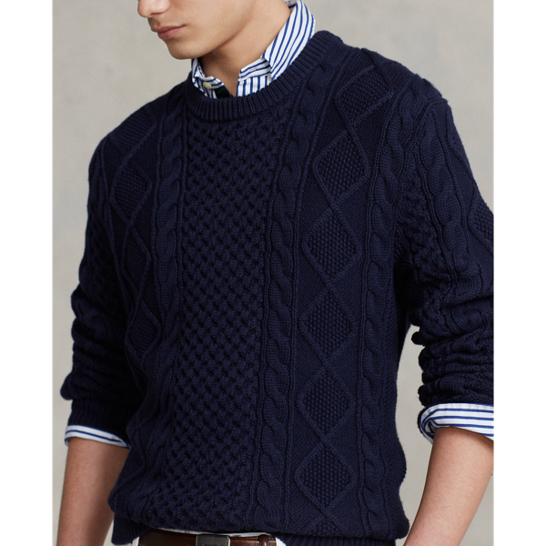 Hunter Navy The Iconic Fisherman's Jumper Polo Ralph Lauren 7