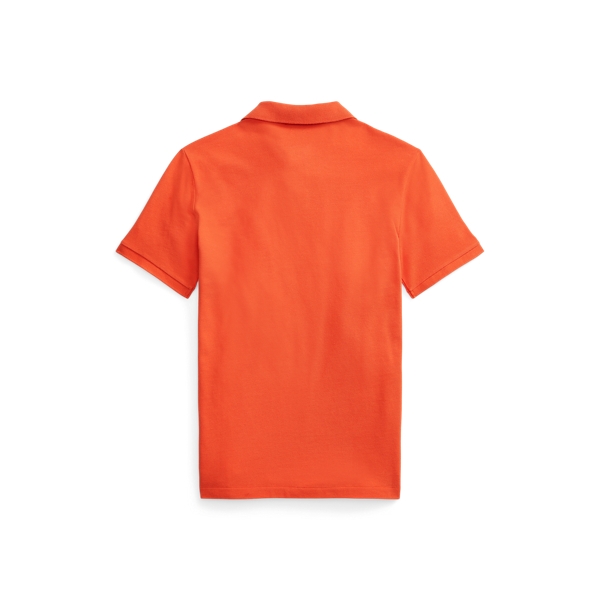 Orangey Red Classic Fit Mesh Polo Shirt Polo Ralph Lauren 2