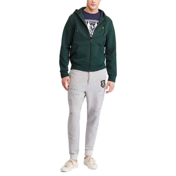 College Green Double-Knit Full-Zip Hoodie Polo Ralph Lauren 2