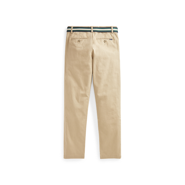Super-Skinny Stretch-Chino mit Gürtel