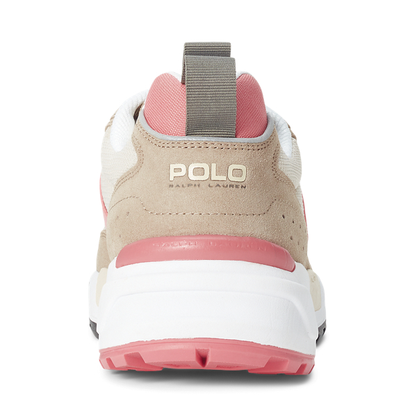 Cloudy Grey/Desert Rose/E Jogger Suede-Panelled Trainer Polo Sport 3