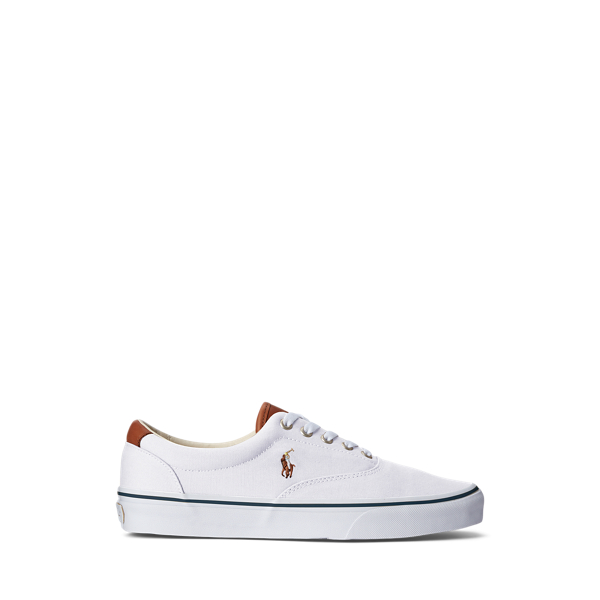 White Keaton Canvas Sneaker Polo Ralph Lauren 1