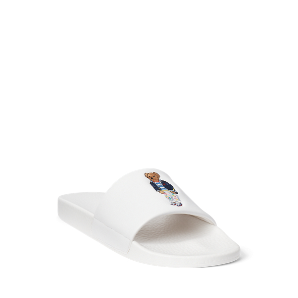 White/Bear Polo Bear Slide Polo Ralph Lauren 2
