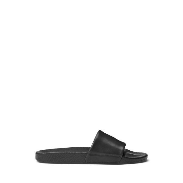 Signature Pony Leather Slide