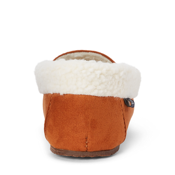 Pale Russet Dezi IV Polo Bear Faux-Suede Slipper Child 3