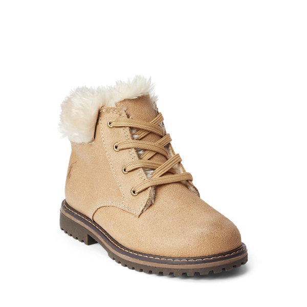 Tan Burnley Fleece-Lined Leather Boot Junior 2