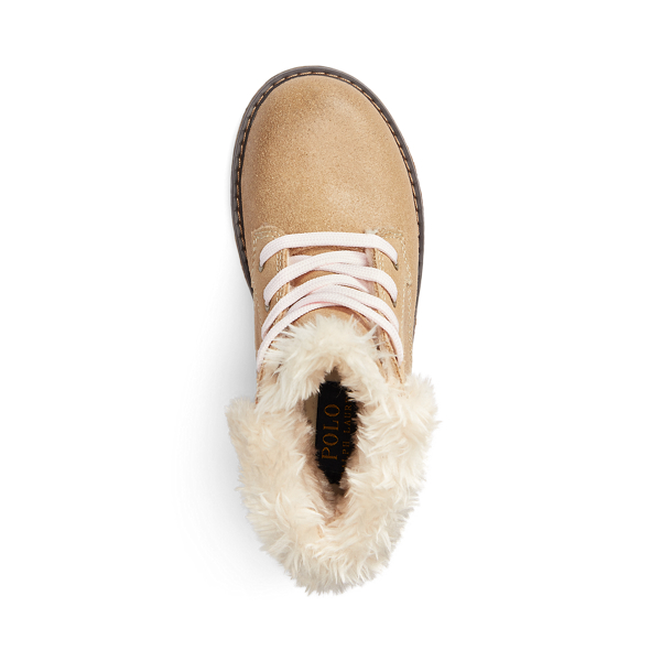 Tan Burnley Fleece-Lined Leather Boot Junior 4