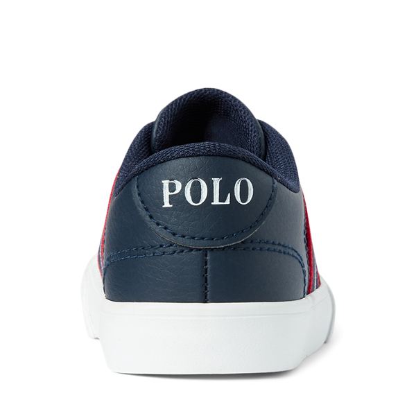 Navy/Red Pony Theron Faux-Leather Slip-On Sneaker Toddler 3