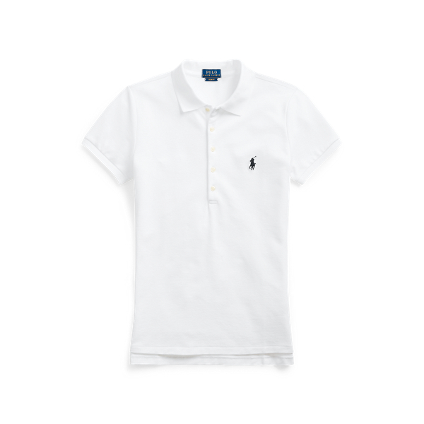 White Slim Fit Stretch Polo Shirt Polo Ralph Lauren 2