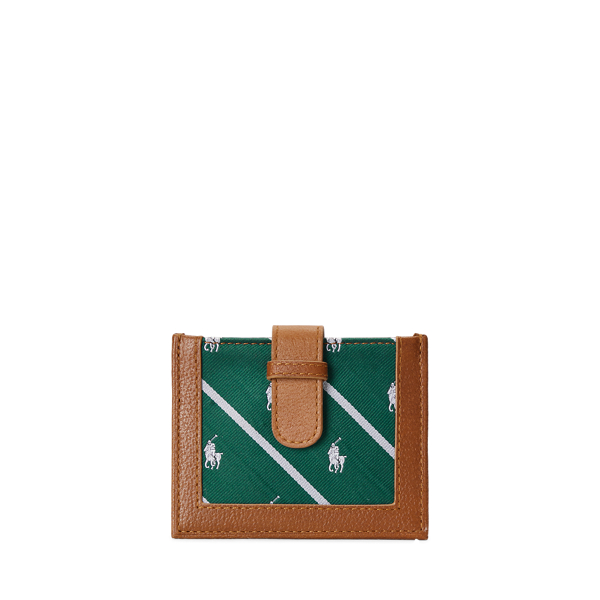 Tie-Silk and Leather Card Case