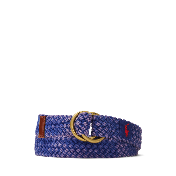 Leather-Trim Cotton Belt Polo Ralph Lauren 1
