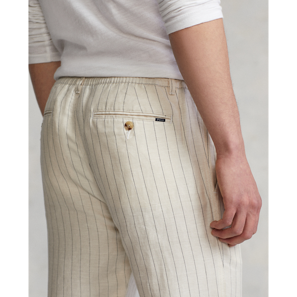 Andover Cream Pinstripe Polo Prepster Slim Tapered Fit Pant Polo Ralph Lauren 6