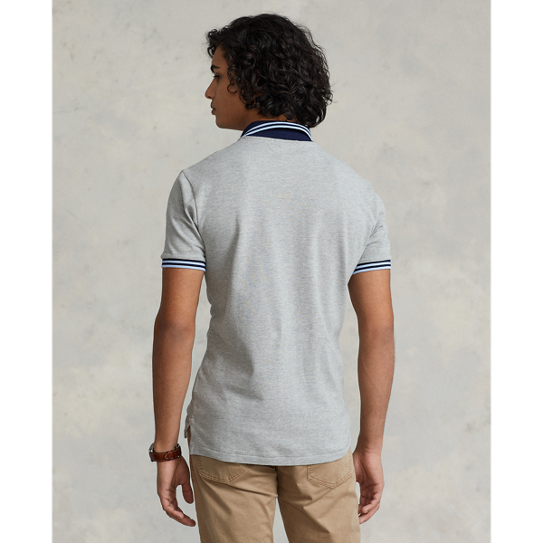 Custom-Slim-Fit Poloshirt mit Polo Bear Polo Ralph Lauren in Sp22 Andover Htr Heritage 4