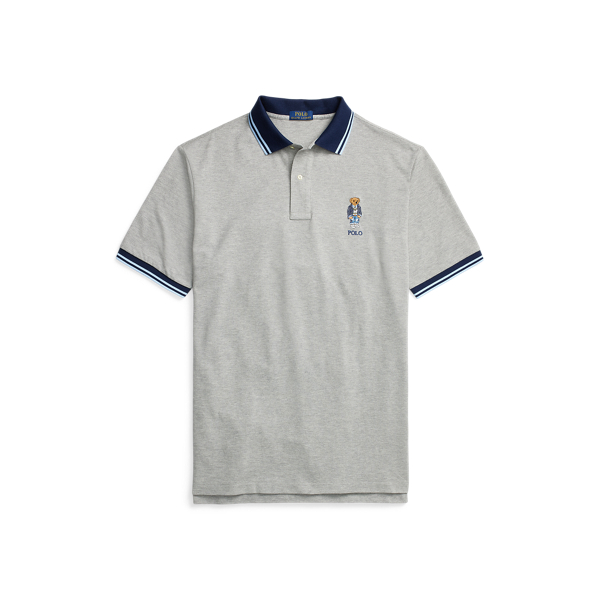 Camisa Polo Bear em malha Big & Tall em 1