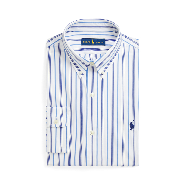 Camicia in popeline stretch a righe