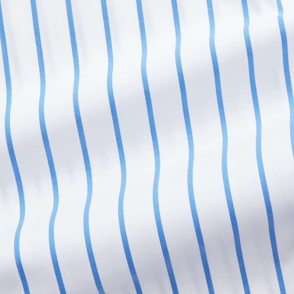 Harbour Island Blue/ Custom Fit Striped Stretch Poplin Shirt Polo Ralph Lauren 8