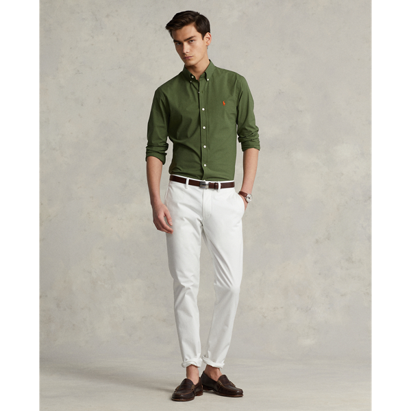 Slim-Fit-Popelinehemd mit Stretch Polo Ralph Lauren in Supply-Oliv 3