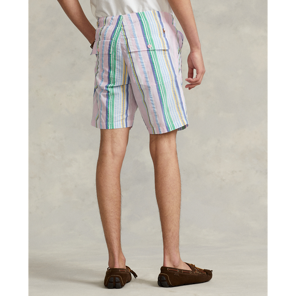 Pink/Blue Multi 8-Inch Relaxed Fit Seersucker Short Polo Ralph Lauren 5