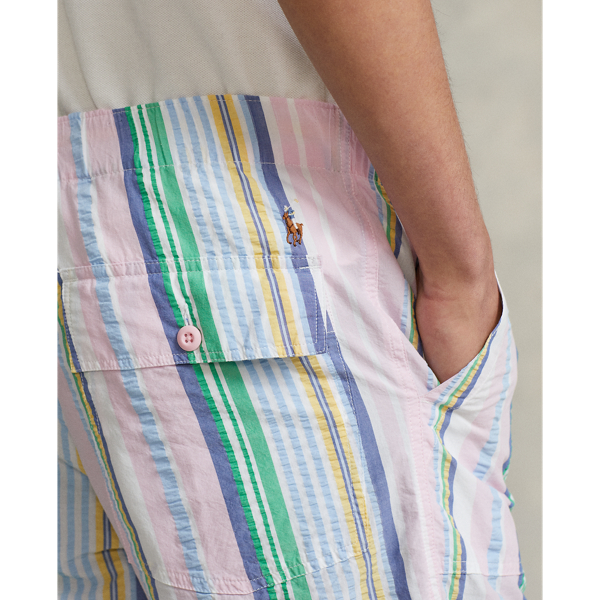 Pink/Blue Multi 8-Inch Relaxed Fit Seersucker Short Polo Ralph Lauren 6