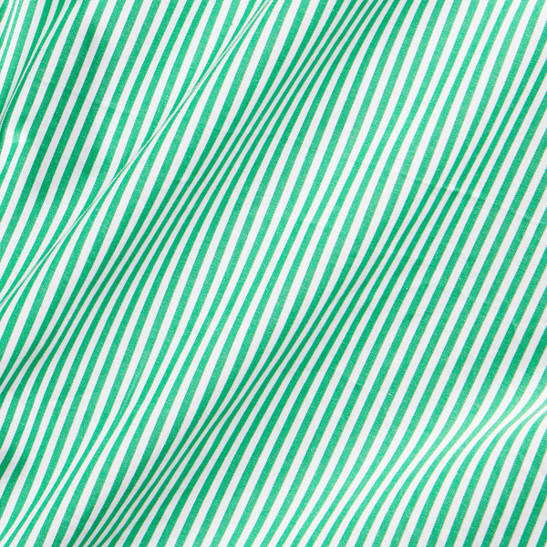 Green/White Striped Stretch Poplin Shirt Big & Tall 7