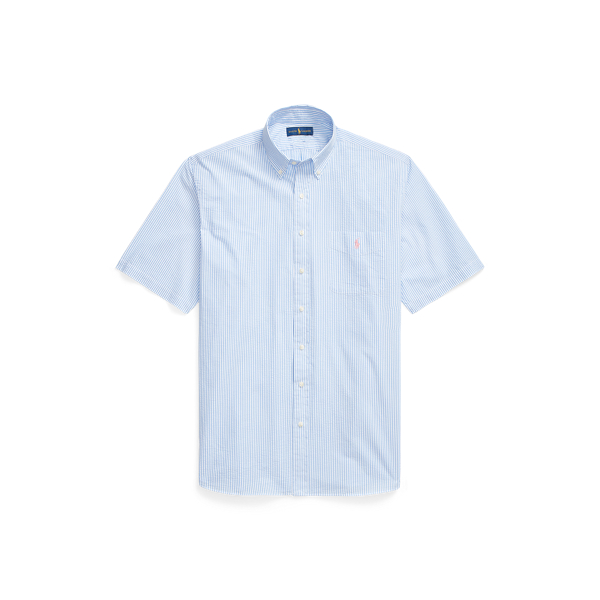 Chemise ray&eacute;e en seersucker