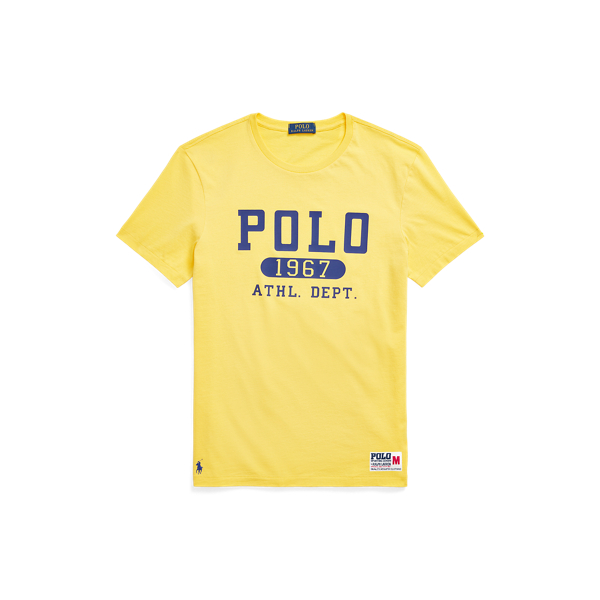 Custom slim fit jersey T-shirt met logo Polo Ralph Lauren in 1