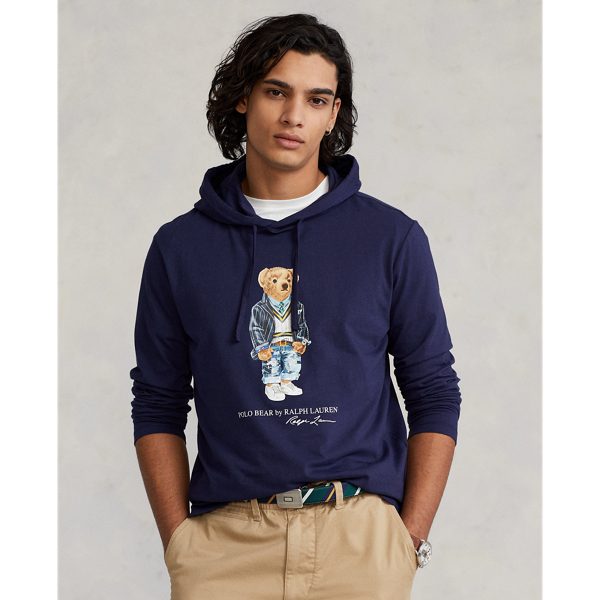 Polo Bear Jersey Hooded T-Shirt for Men Ralph Lauren® JO