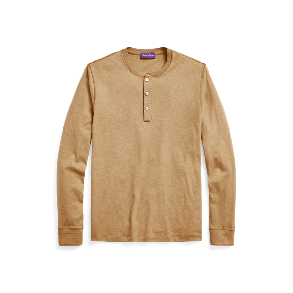 Maglietta serafino in interlock Purple Label in 1