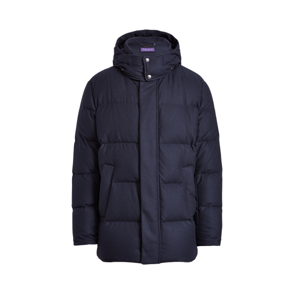 Wool-Blend Down Jacket Purple Label 1
