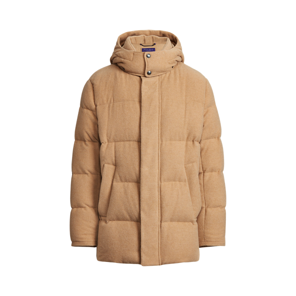 Chaqueta de mezcla de lana con plum&oacute;n