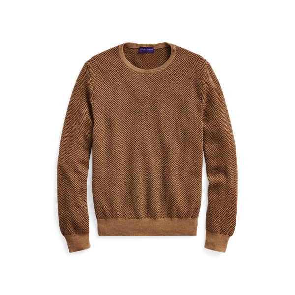 Pull en cachemire &agrave; chevrons Purple Label en 1