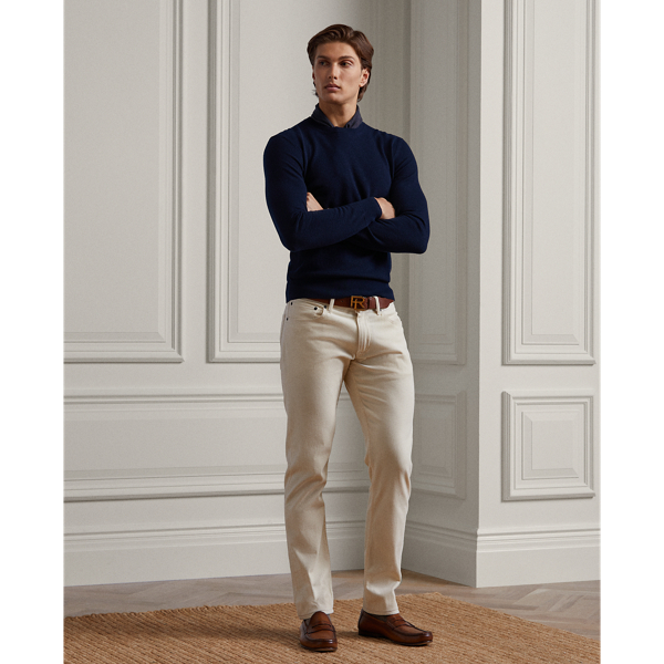 Classic Chairman Navy Silk-Cashmere Crewneck Sweater Purple Label 4