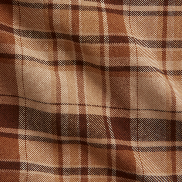 Classic Camel Multi Plaid Plaid Flannel Shirt Purple Label 8