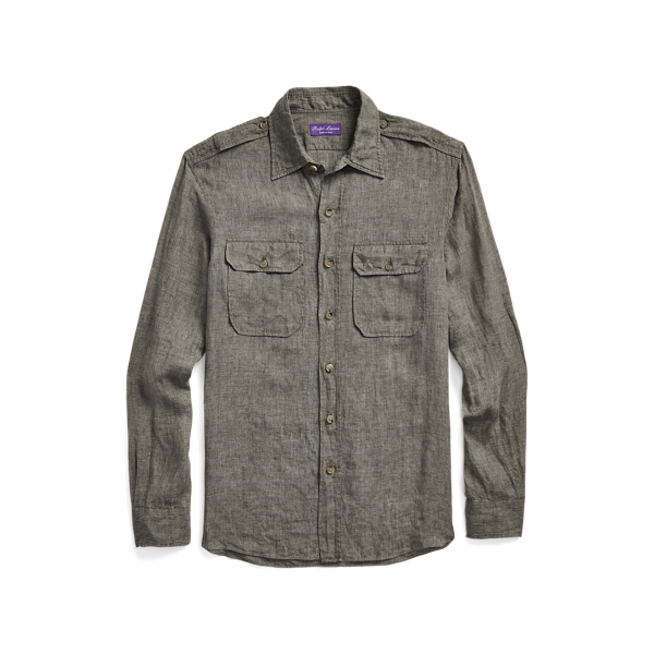 Delave Linen Shirt Purple Label 1