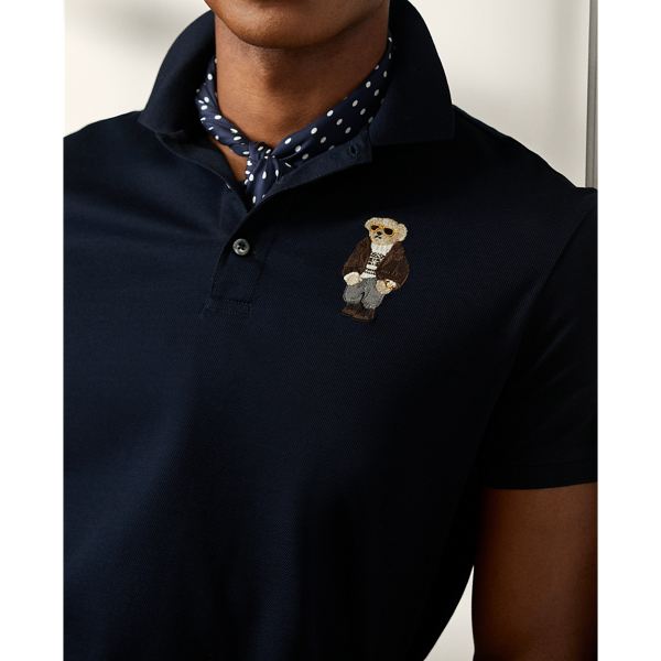 Classic Chairman Navy Custom Slim Fit Polo Bear Polo Shirt Purple Label 6