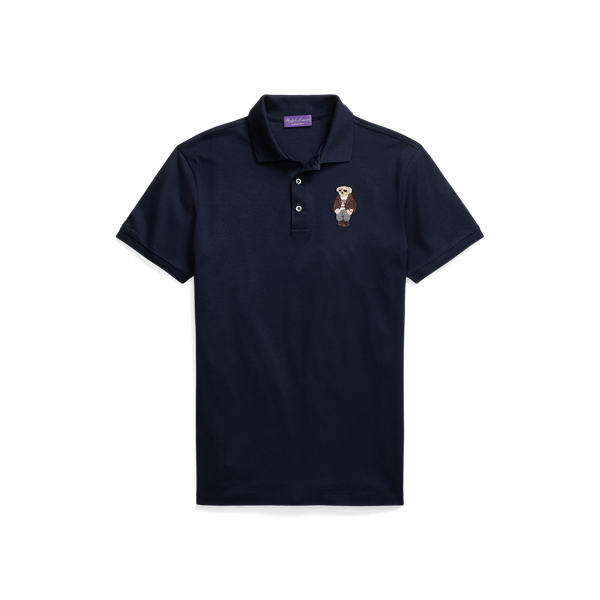 Classic Chairman Navy Custom Slim Fit Polo Bear Polo Shirt Purple Label 2