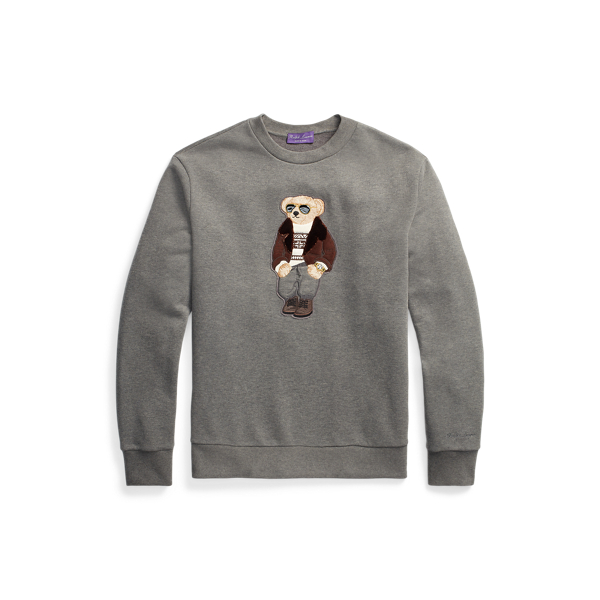 Sweatshirt Polo Bear em tecido terry franc&ecirc;s Purple Label em 1