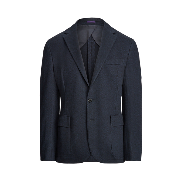 Hadley Herringbone Jersey Suit Jacket Purple Label 1
