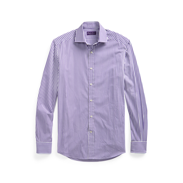 Camicia anti-grinze a righe Purple Label in 1