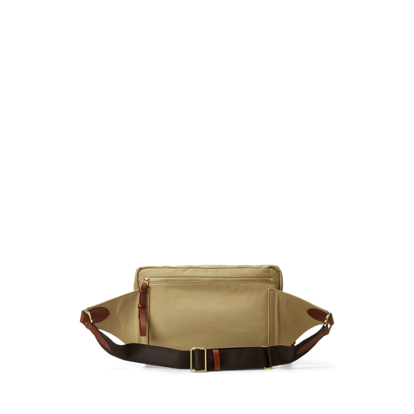 Creta Leather-Trim Canvas Waist Pack Purple Label 4