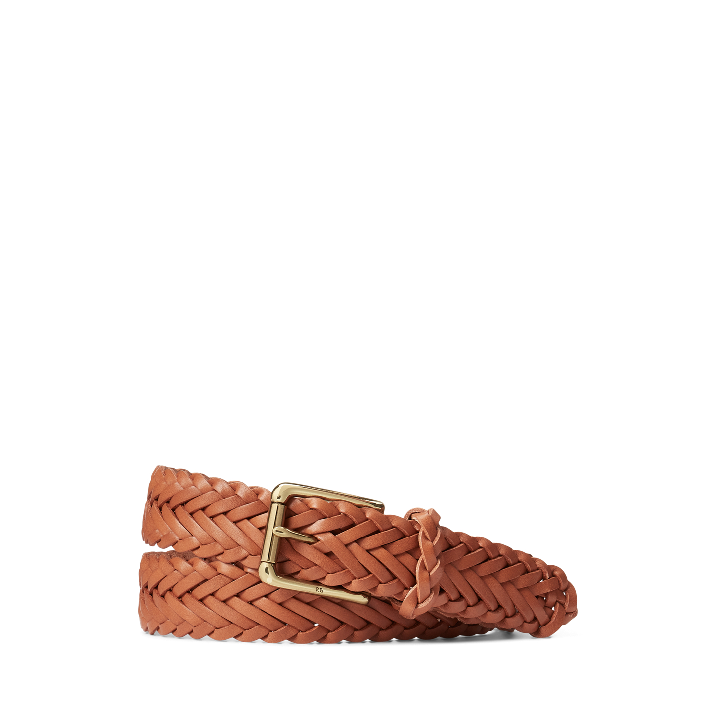Мужской ремень Ralph Lauren Sportsman Braided Leather, цвет: Золотой — фото 2
