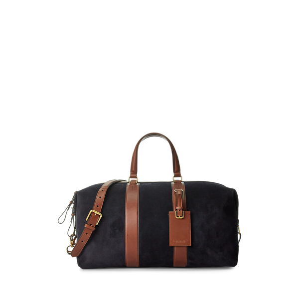 Navy Welington Calf-Suede Duffel Purple Label 1