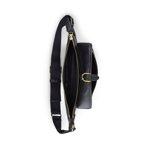 Navy Welington Leather Waist Pack Purple Label 5