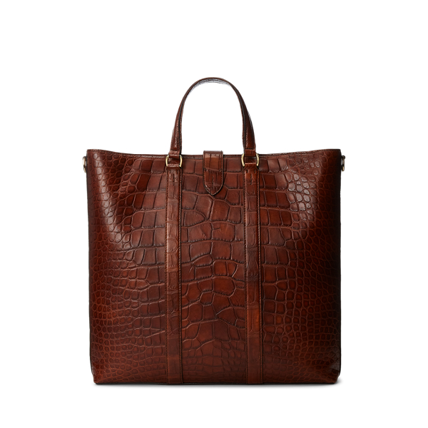 Saco de crocodilo Welington Purple Label em Cognac 4