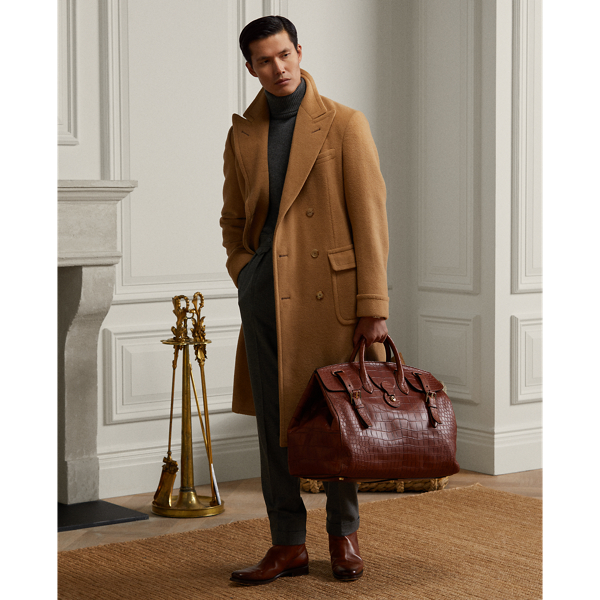Cognac Crocodile Cooper Bag Purple Label 7