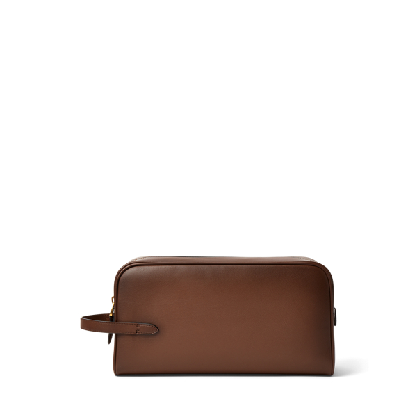 Trousse voyage Welington vachette tann&eacute;e Purple Label en Ch&acirc;taigne 2